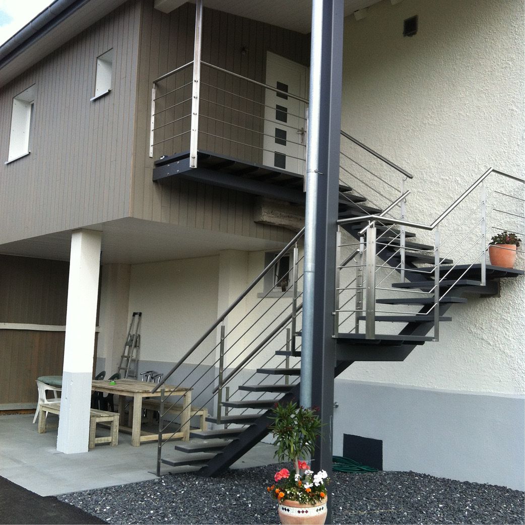 Barrières, garde-corps & escaliers — réalisation CR Métallique SA, photo 6