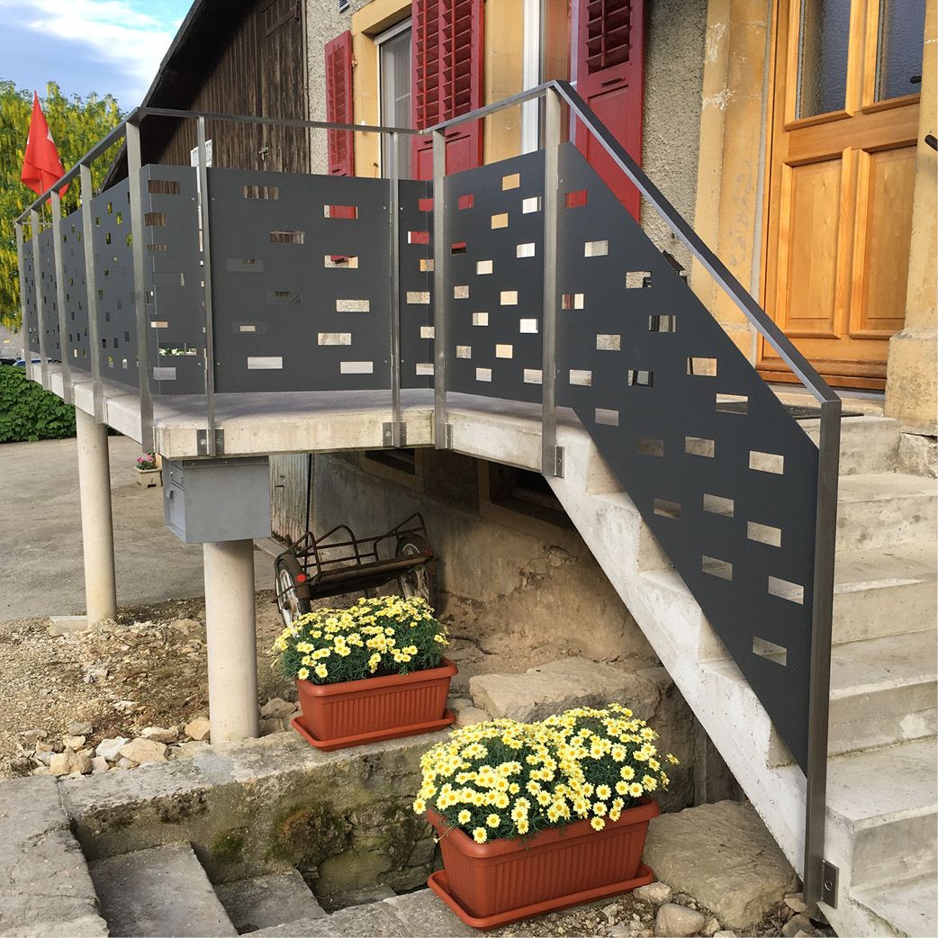 Barrières, garde-corps & escaliers — réalisation CR Métallique SA, photo 13