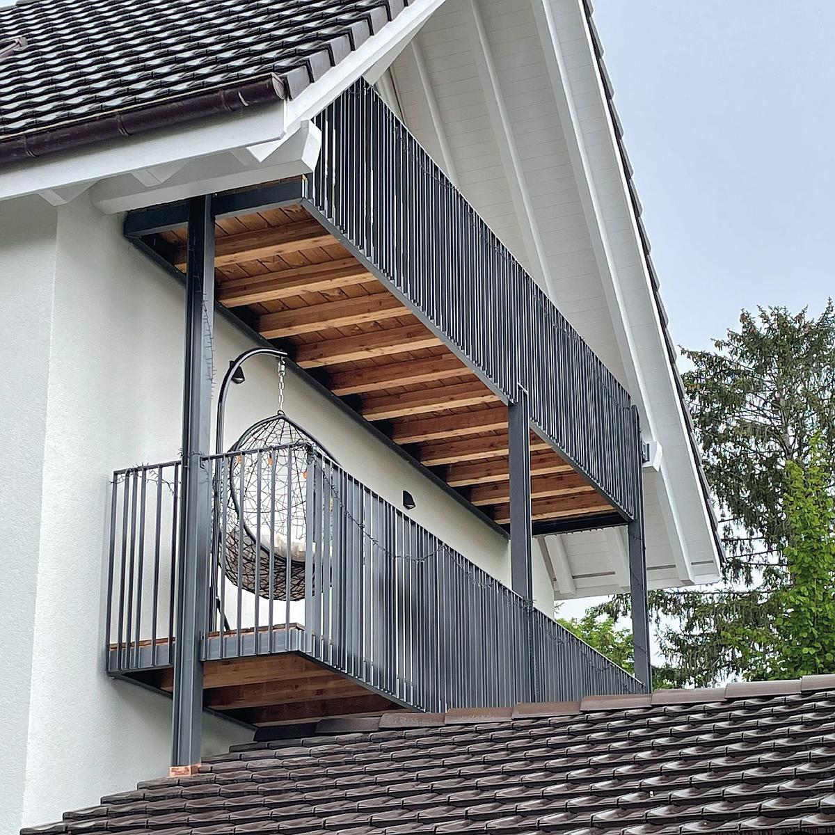 Barrières, garde-corps & escaliers — réalisation CR Métallique SA, photo 2